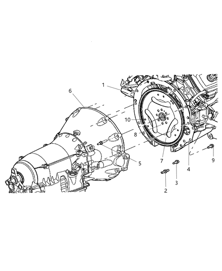 2007 Dodge Magnum Shield-Transmission Dust Diagram for 4591948AB