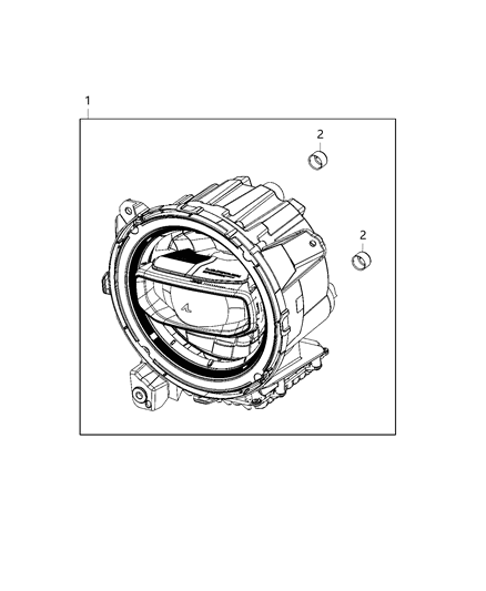 2020 Jeep Wrangler Headlamp Diagram for 55112878AF