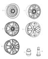 Diagram for Jeep Liberty Spare Wheel - 52125165AB