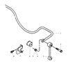 Diagram for 1997 Jeep Wrangler Sway Bar Kit - 52088002