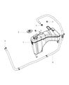 Diagram for Chrysler 300 Coolant Reservoir - 52014521AE