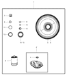 Diagram for 2011 Dodge Durango Automatic Transmission Output Shaft Seal - 68024699AB