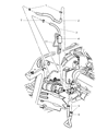 Diagram for Jeep Power Steering Hose - 52088922AE