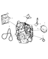 Diagram for Dodge Alternator Pulley - 5117591AA