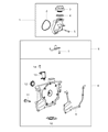 Diagram for Mopar Oil Pump Gasket - 68219767AA