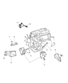 Diagram for Dodge Sprinter 2500 Engine Mount - 5104035AA