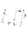 Diagram for 2020 Dodge Charger Seat Belt - 6KE111R5AB