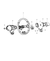 Diagram for 2013 Dodge Dart Steering Wheel - 1TL38DX9AF