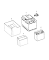 Diagram for 2021 Jeep Compass Car Batteries - 56029775AA