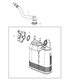 Diagram for Dodge Durango Vapor Canister - 4593884AF