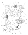 Diagram for 1993 Chrysler Concorde Timing Cover - 4556535