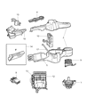 Diagram for 2002 Dodge Caravan Evaporator - 5019217AC