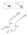 Diagram for 2012 Dodge Caliber Fuel Filler Neck - 5105117AF