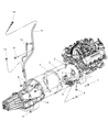 Diagram for Jeep Liberty Dipstick - 53013592AC