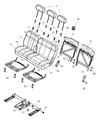 Diagram for 2007 Dodge Durango Seat Cushion - 1FR041D5AA