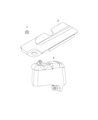 Diagram for Mopar Engine Cover - 68284344AA