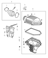 Diagram for 2011 Dodge Challenger Air Filter Box - 5038441AC