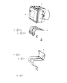 Diagram for Jeep Compass ABS Control Module - 68357598AC