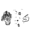 Diagram for Chrysler Town & Country Alternator - 4801304AA