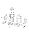 Diagram for Dodge Charger Seat Cover - 5XZ50DX9AB