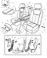 Diagram for 2005 Dodge Dakota Seat Cushion - 1BJ681D5AA