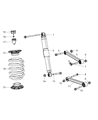 Diagram for Mopar Coil Spring Insulator - 52089341AF