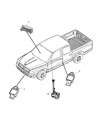 Diagram for Dodge Air Bag Control Module - 4896176AF