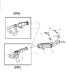 Diagram for 2002 Jeep Wrangler Catalytic Converter - 52101270AB