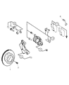 Diagram for Dodge Sprinter 3500 Brake Caliper - R8025560AA