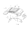 Diagram for 2021 Ram 1500 Engine Cover - 5281553AC