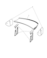 Diagram for Dodge Viper Spoiler - 68050021AB