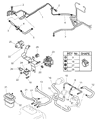 Diagram for 1998 Dodge Avenger Vapor Canister - MR376995