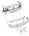 Diagram for 1998 Jeep Grand Cherokee Bumper - 5ES21DX9AB