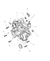 Diagram for Dodge Dakota Timing Cover - 53021714AC