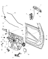 Diagram for Ram 4500 Window Motor - 68045134AA