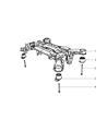Diagram for Chrysler Pacifica Rear Crossmember - 4766704AB