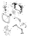 Diagram for Dodge Fan Shroud - 52028912AF