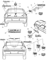 Diagram for 2010 Chrysler 300 Emblem - 68019645AB