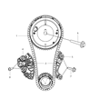 Diagram for 2011 Ram 3500 Timing Chain Guide - 4893429AA