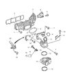 Diagram for Mopar Throttle Body Gasket - 68089597AA