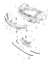Diagram for Dodge Stratus Grille - 4805288AA
