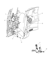 Diagram for 1998 Dodge Dakota Seat Belt - 5EX26RK5