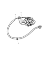 Diagram for Dodge Grand Caravan Throttle Cable - 4612273