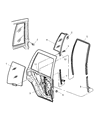 Diagram for 2004 Jeep Grand Cherokee Window Regulator - 55363284AC