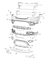 Diagram for 2015 Dodge Journey Bumper - 68223776AA