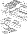 Diagram for 2009 Chrysler Aspen Floor Pan - 55364701AA