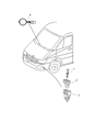 Diagram for 2003 Dodge Sprinter 3500 Ambient Temperature Sensor - 5103563AA