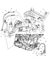 Diagram for Chrysler PT Cruiser A/C Hose - 5058000AF