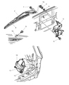 Diagram for 2002 Dodge Durango Windshield Wiper - 5003652AC