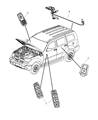 Diagram for 2009 Jeep Liberty Power Window Switch - 68039999AB